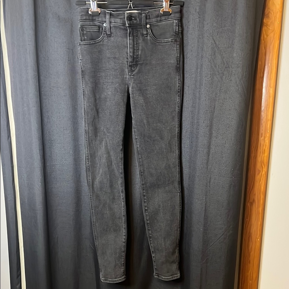 Madewell 10” High-Rise Skinny Black Jeans size 26